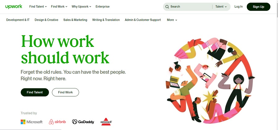 Upwork website