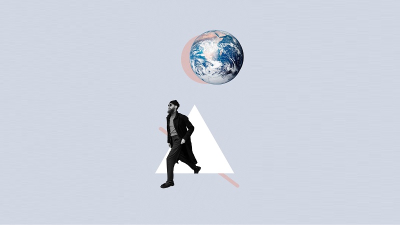 man-and-earth-and-a-triangle-cool-collage-blue-background