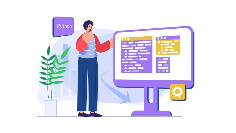 programmer-working-with-Python-vector-art