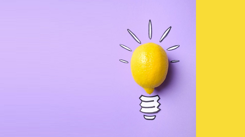 composition-with-lemon-as-lamp-bulb-idea-concept