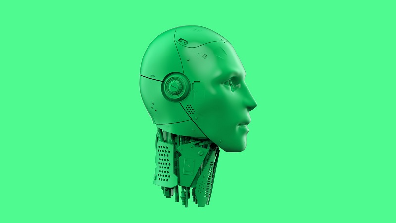 green-robot-head