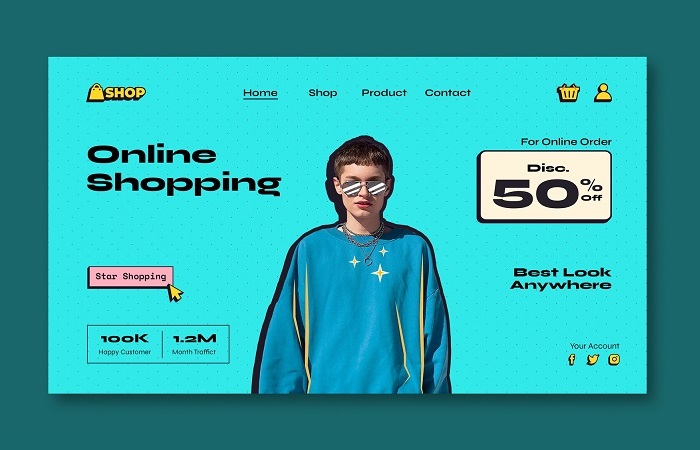 retro-e-commerce-landing-page