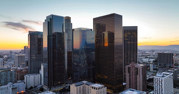 skyline-skyscrapers-downtown-los-angeles-modern-architecture