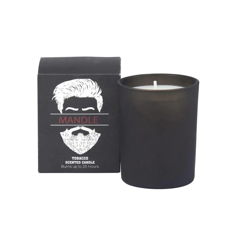 candle product in black colot which presents candle products special for men